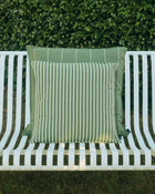 Terrazza Cushion - 50 × 50 - Olive Bold Stripe