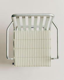 Terrazza Seat Cushion - 40 × 40 - Grey Bold Stripe