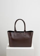 Filippo Work Bag - Dark Brown Vitello