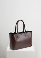Filippo Work Bag - Dark Brown Vitello