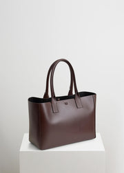 Filippo Work Bag - Dark Brown Vitello