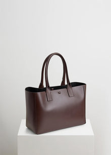 Filippo Work Bag - Dark Brown Vitello