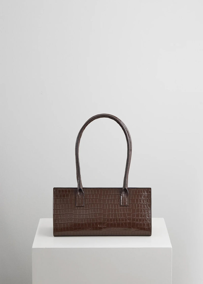Ketty Bag - Dark Brown Croco