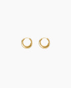 The Bonnie Earrings - Gold with Silver Piping