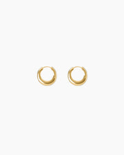 The Bonnie Earrings - Gold with Silver Piping