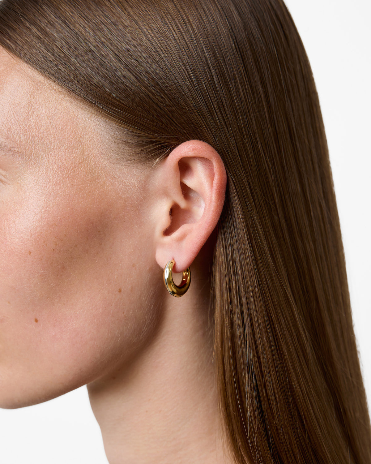 The Bonnie Earrings - Gold with Silver Piping