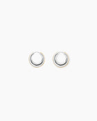 The Bonnie Earrings - Silver with Gold Piping