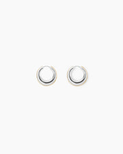 The Bonnie Earrings - Silver with Gold Piping