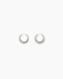The Bonnie Earrings - Silver with Gold Piping