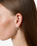 The Bonnie Earrings - Silver with Gold Piping