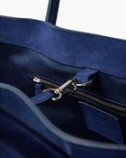 The Grace Tote - Midnight Blue Suede
