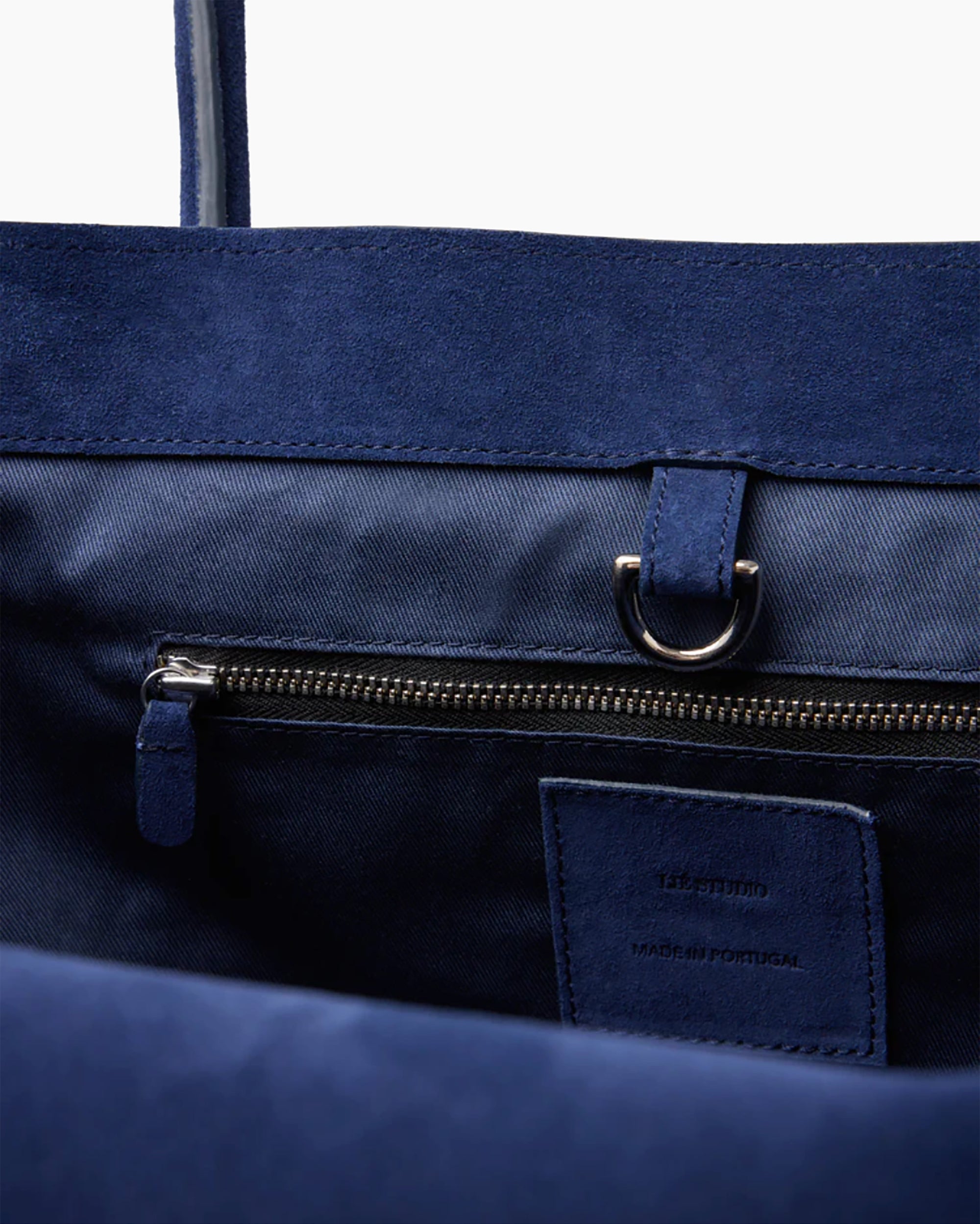 The Grace Tote - Midnight Blue Suede