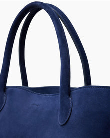 The Grace Tote - Midnight Blue Suede