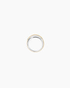 The Jill Ring - Silver with Gold Piping