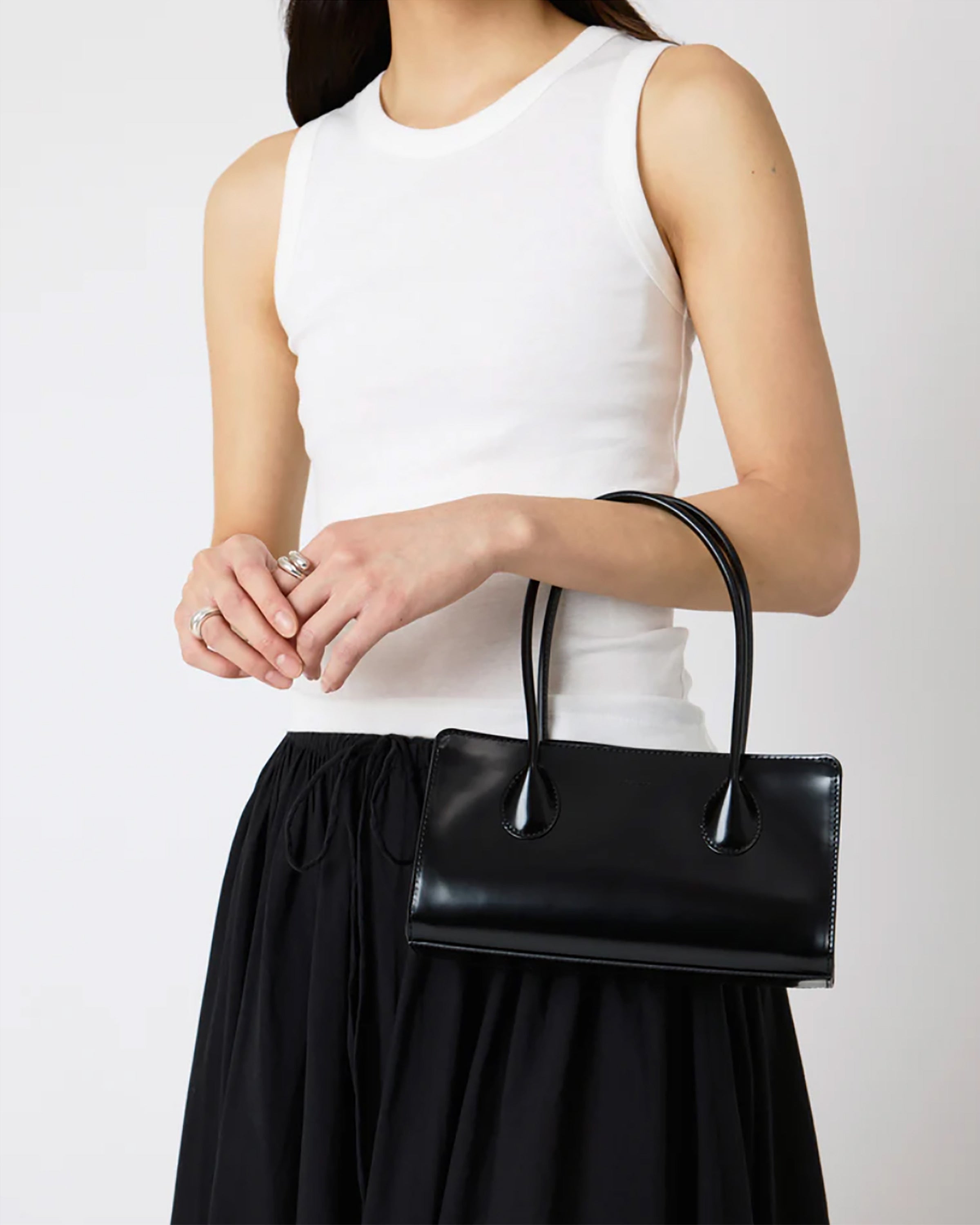 The Lou Bag - Black Patent Leather