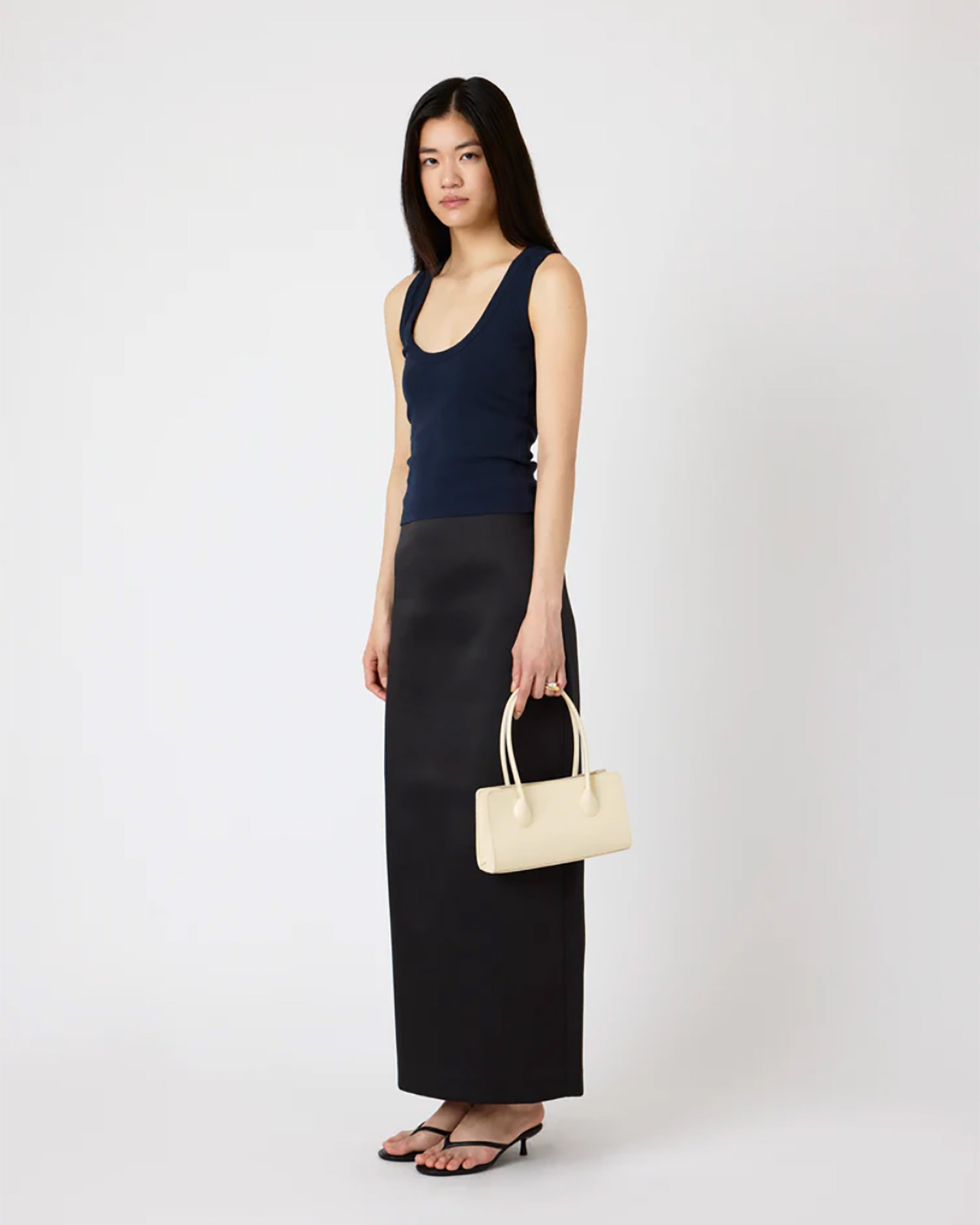 The Lou Bag - Creme Patent Leather