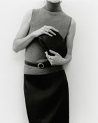 The Margot Pouch - Black Grosgrain
