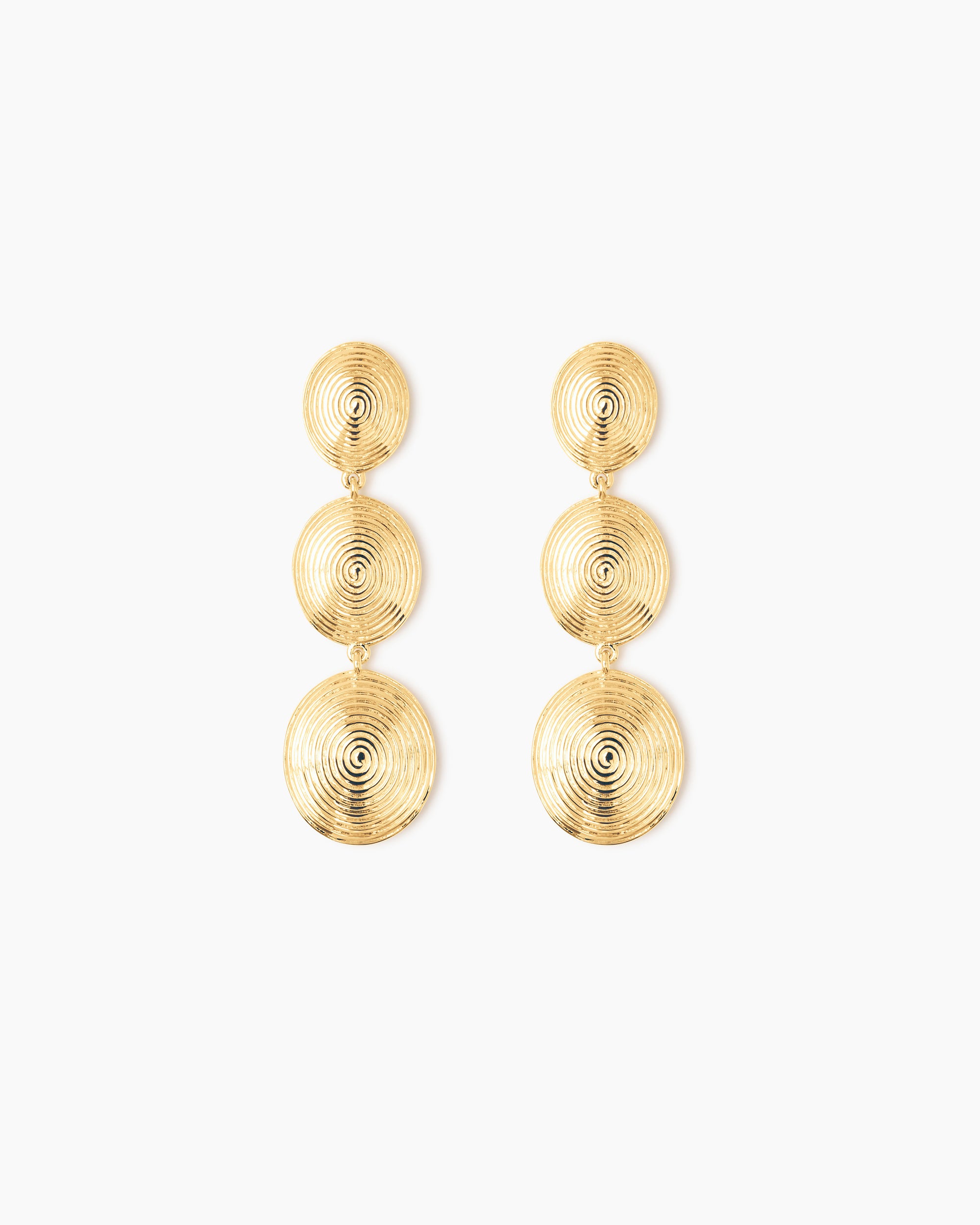 The Ruby Earrings - Gold