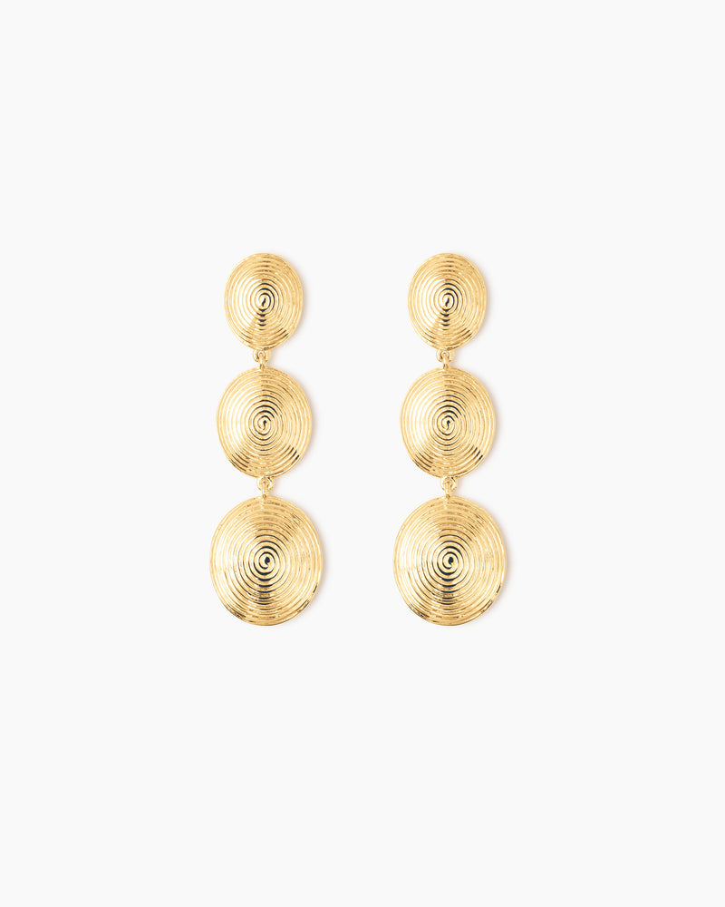 The Ruby Earrings - Gold