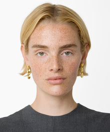 The Ruby Earrings - Gold
