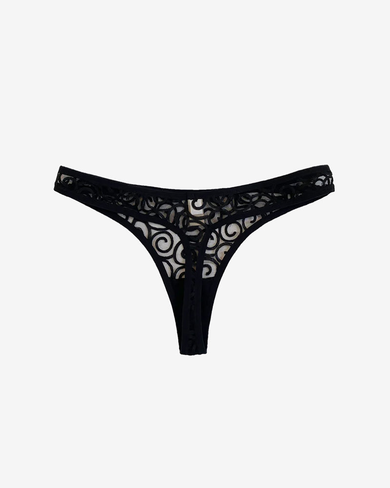 Soft Kiss Thong - Black