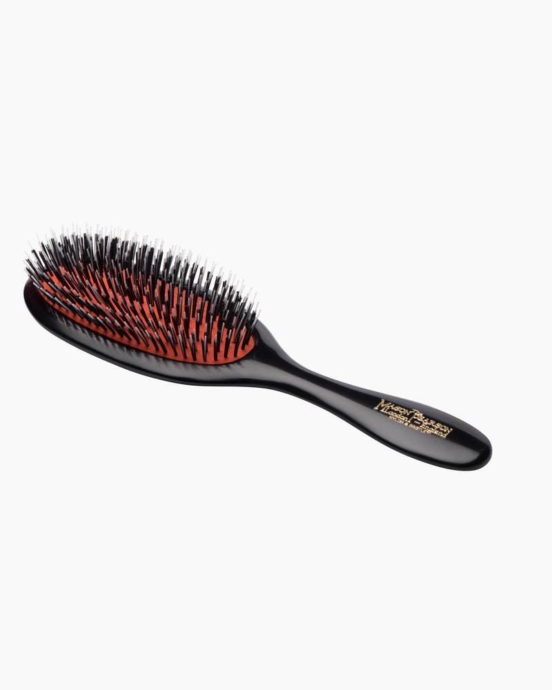 Handy Bristle & Nylon Hairbrush BN3 - Dark Ruby/Black