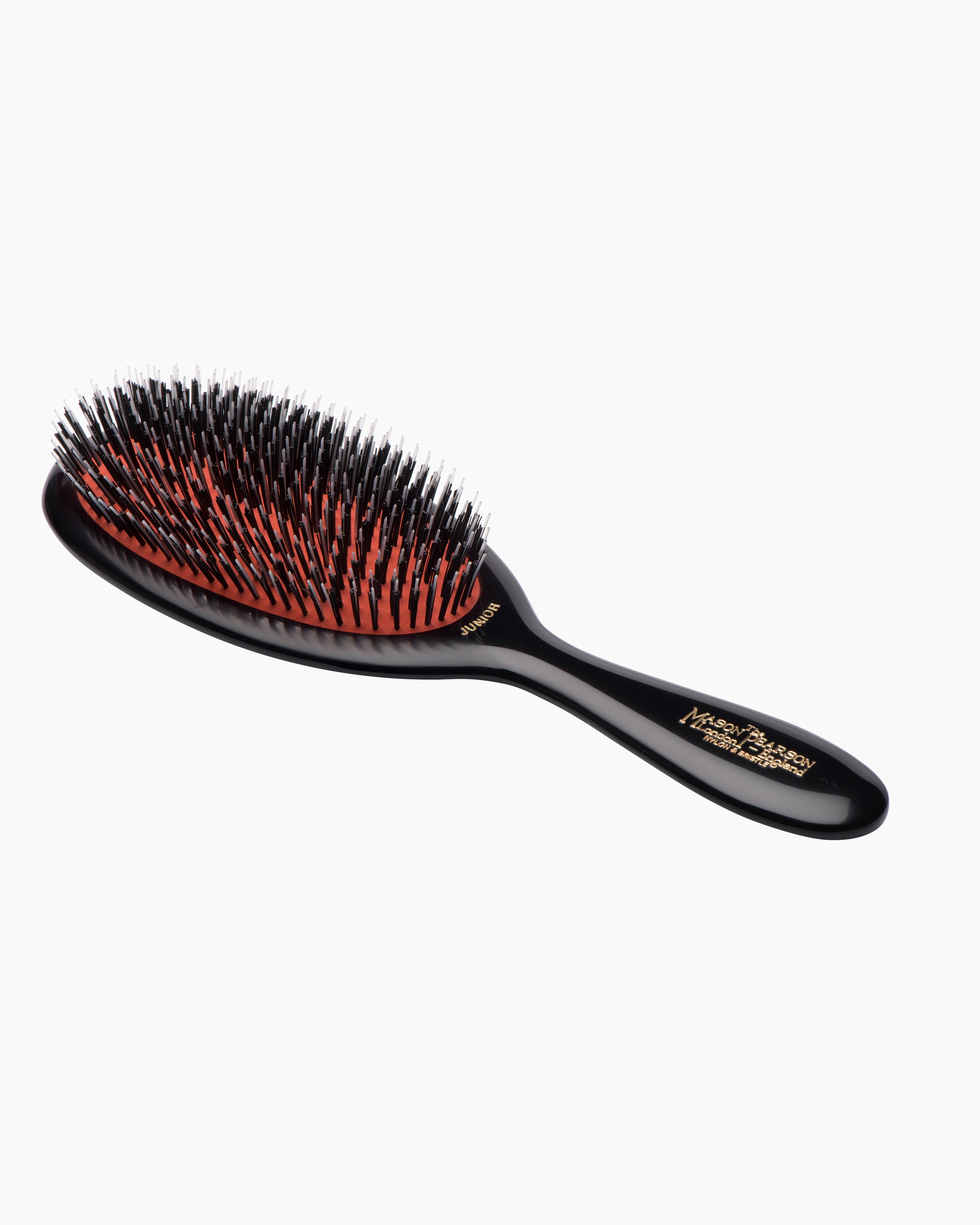Junior Bristle & Nylon Hairbrush BN2 - Dark Ruby/Black