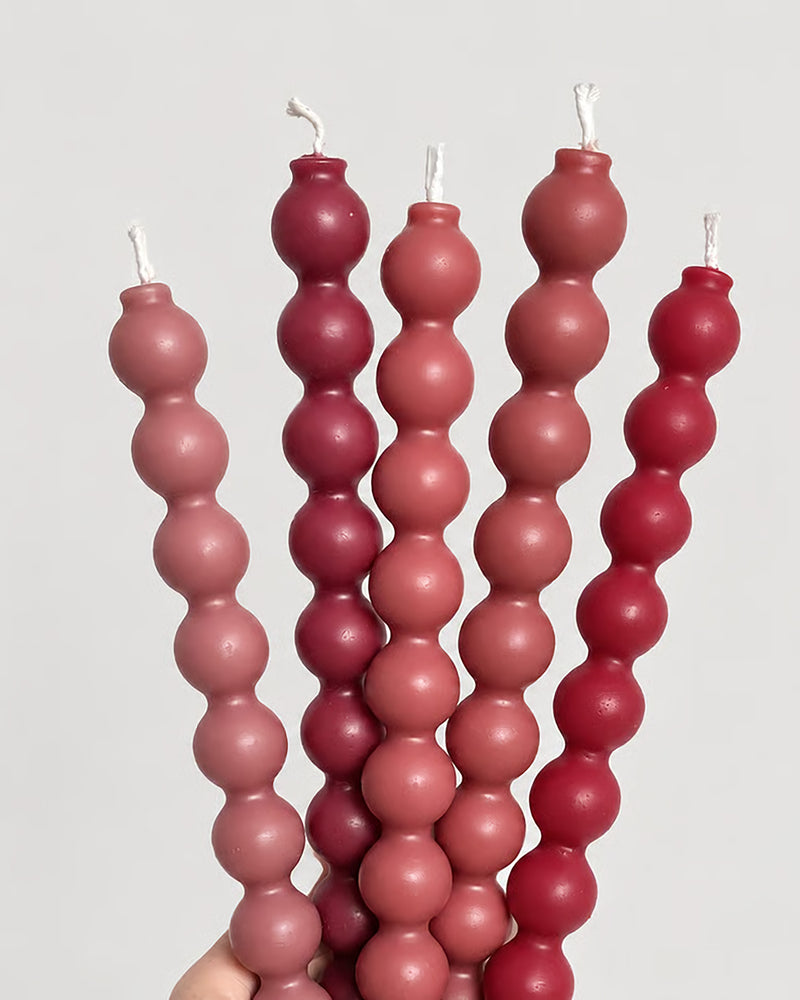 Beeswax Candle Bubble - Rose