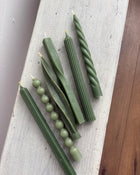 Beeswax Candle Twister - Forest Green