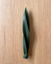 Beeswax Candle Twister - Forest Green