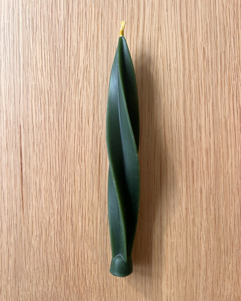 Beeswax Candle Twister - Forest Green