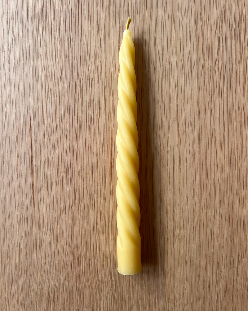 Beeswax Candle Unicorn Horn - Honey
