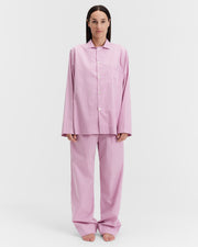 Poplin Pants - Purple Pink Stripes