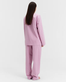 Poplin Pants - Purple Pink Stripes