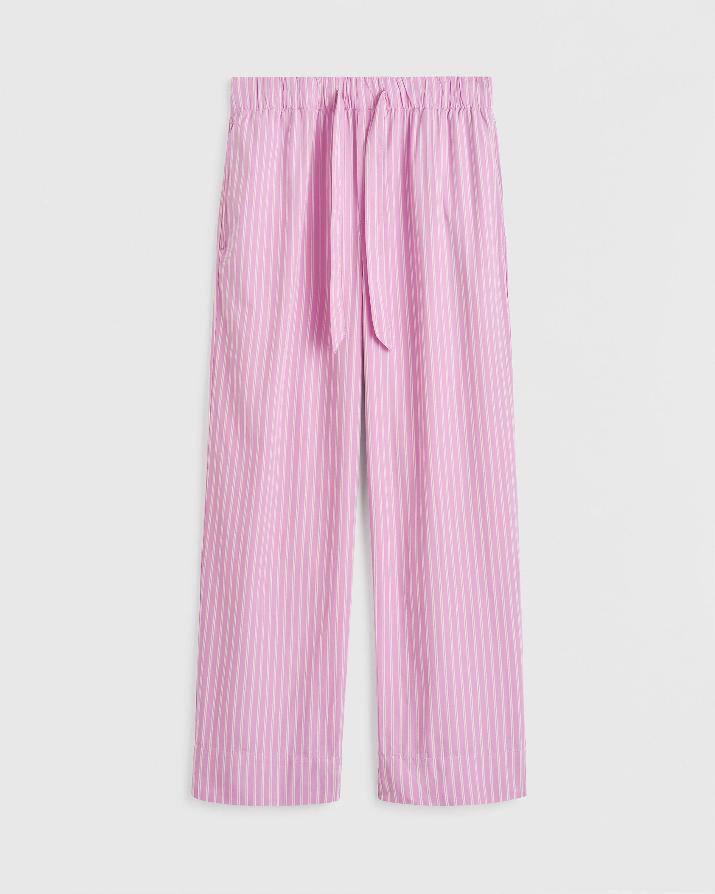 Poplin Pants - Purple Pink Stripes