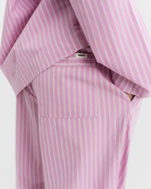 Poplin Pants - Purple Pink Stripes