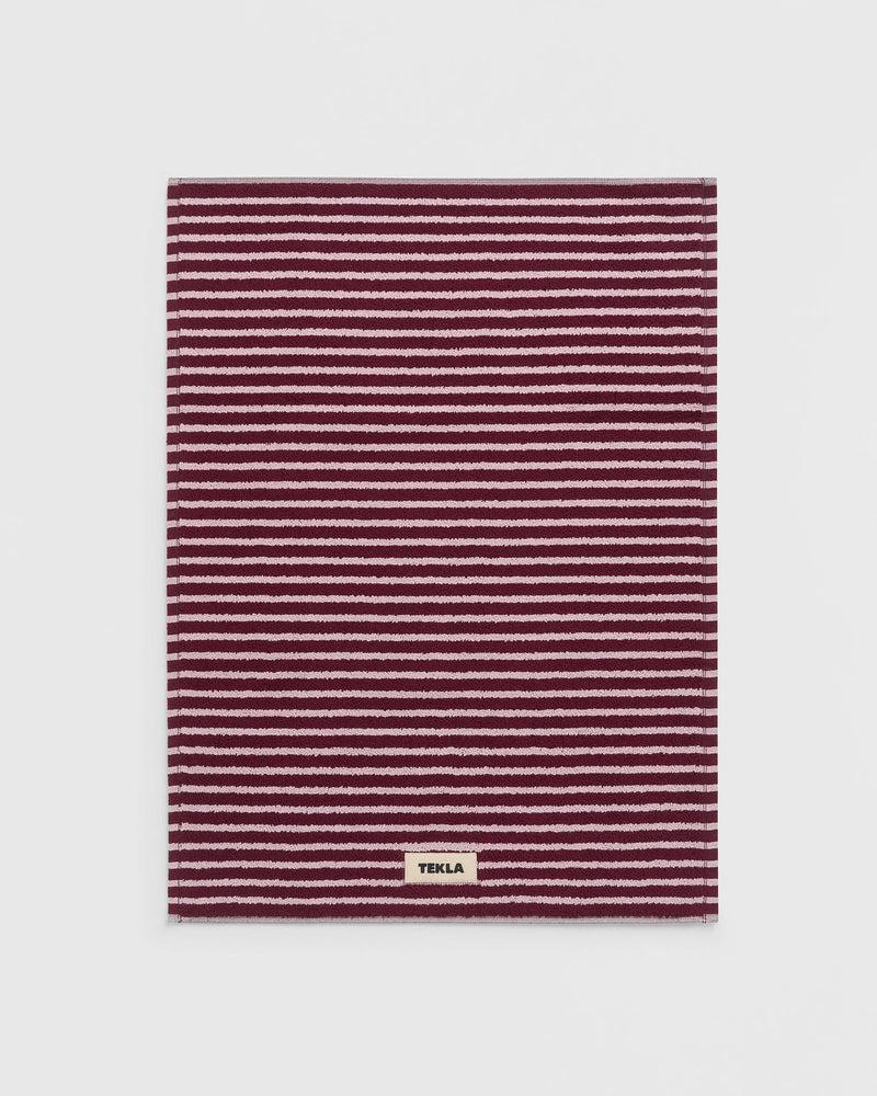 Terry Bath Mat 70X50 - Red and Rose