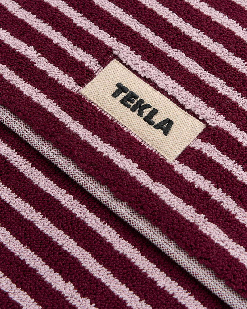 Terry Bath Mat 70X50 - Red and Rose