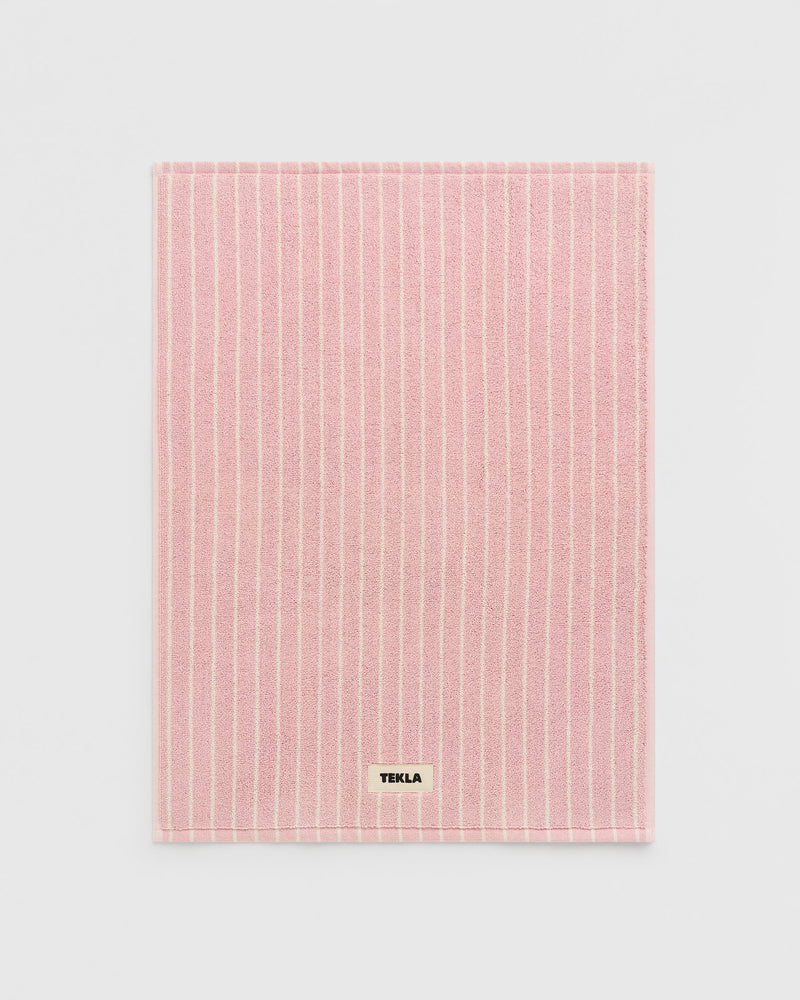 Terry Bath Mat 70X50 - Shaded Pink Stripes