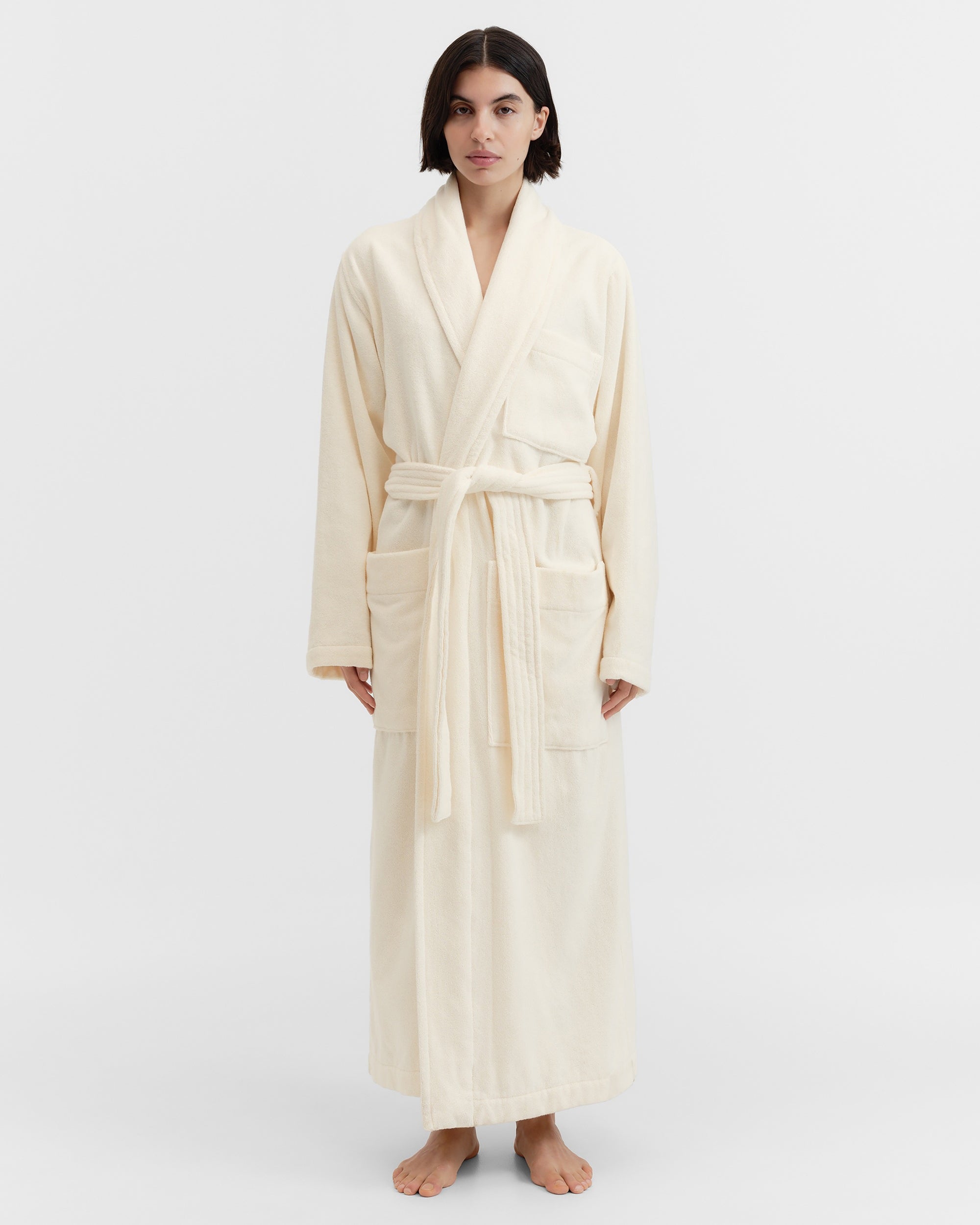 Terry Classic Bathrobe - Ivory