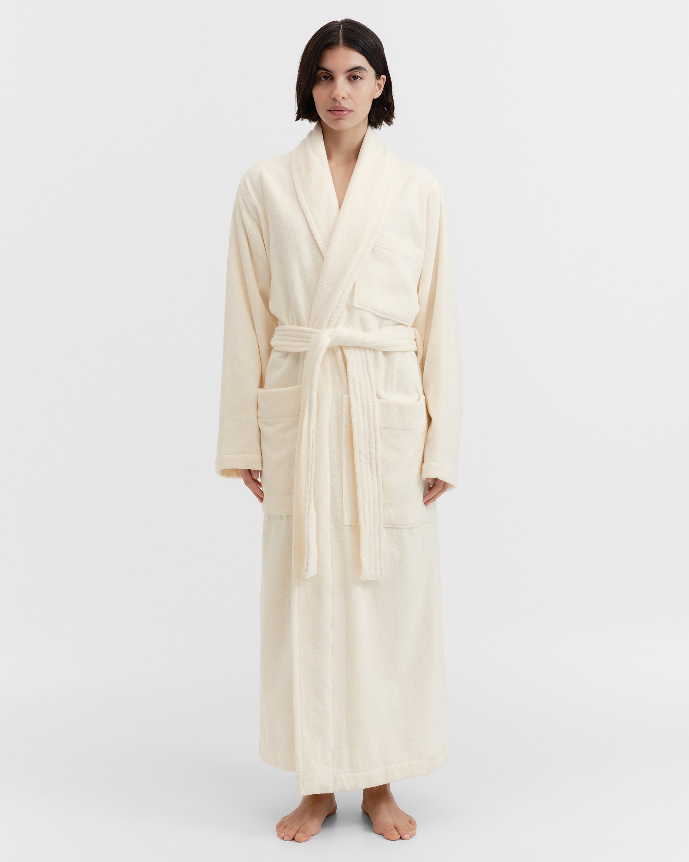 Terry Classic Bathrobe - Ivory