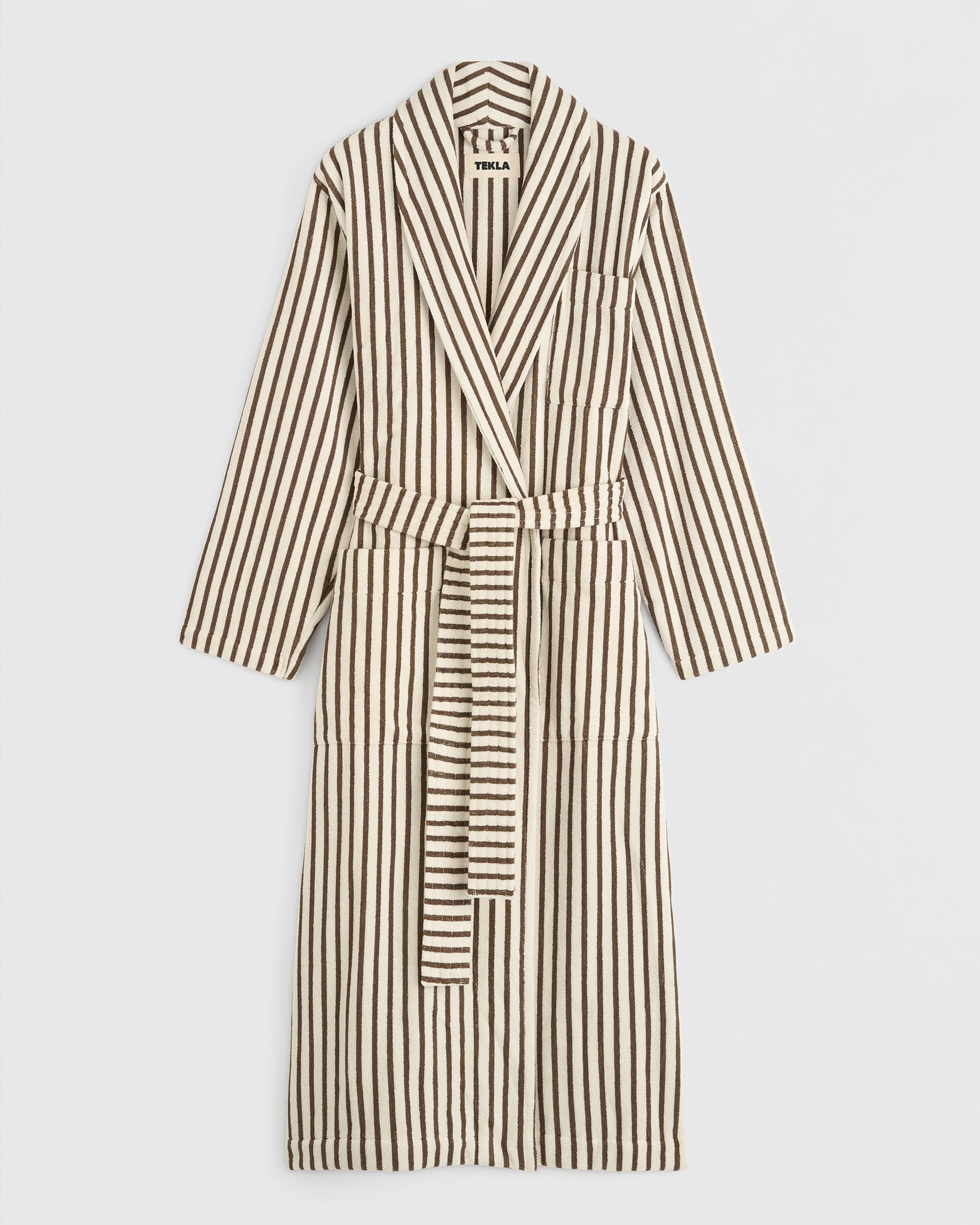Terry Classic Bathrobe - Kodiak Stripes