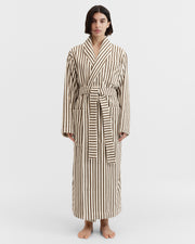 Terry Classic Bathrobe - Kodiak Stripes