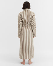 Terry Classic Bathrobe - Kodiak Stripes
