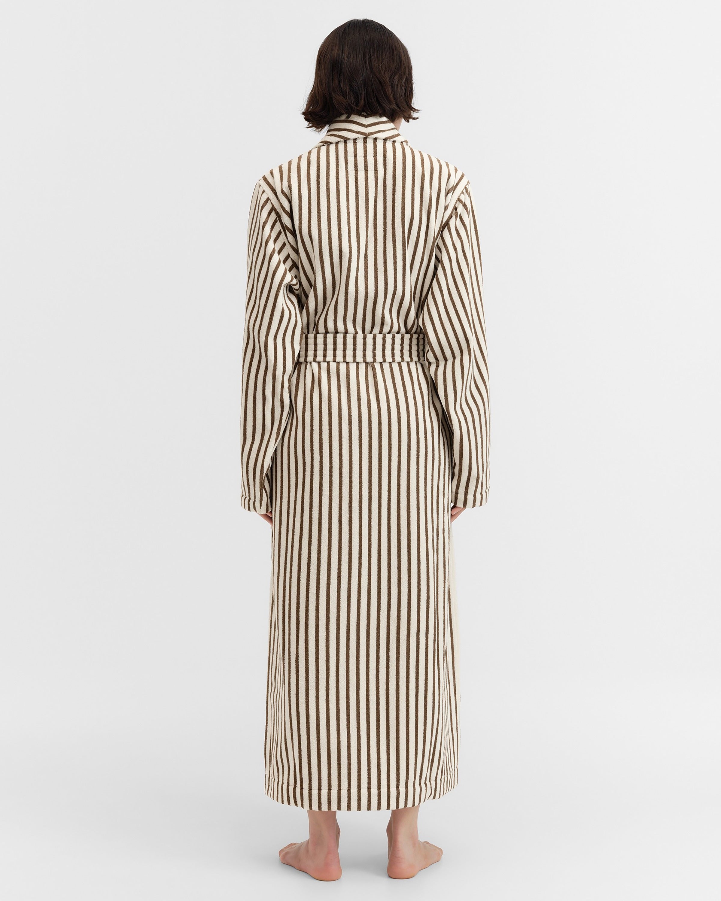 Terry Classic Bathrobe - Kodiak Stripes