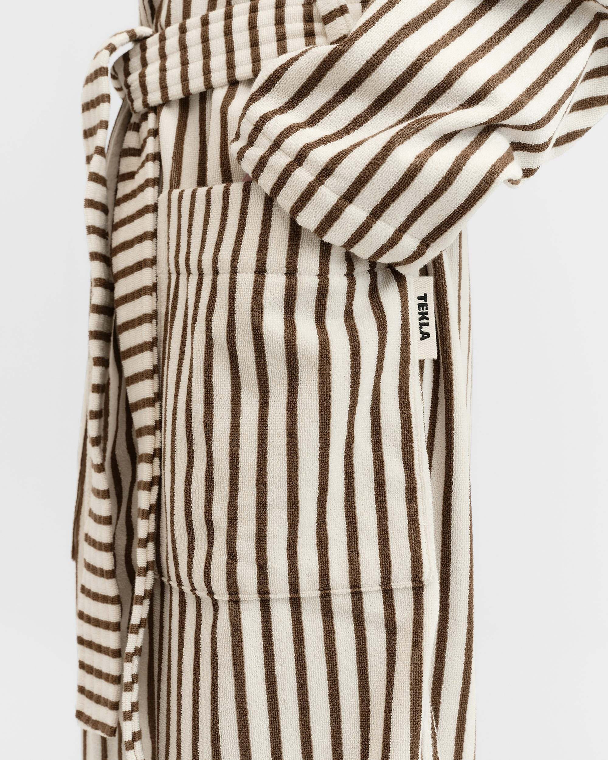 Terry Classic Bathrobe - Kodiak Stripes