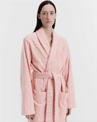Terry Classic Bathrobe - Shaded Pink Stripes