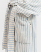 Terry Classic Bathrobe - Soft Blue Stripes