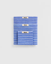 Terry Guest Towel 30X50 - Clear Blue Stripes