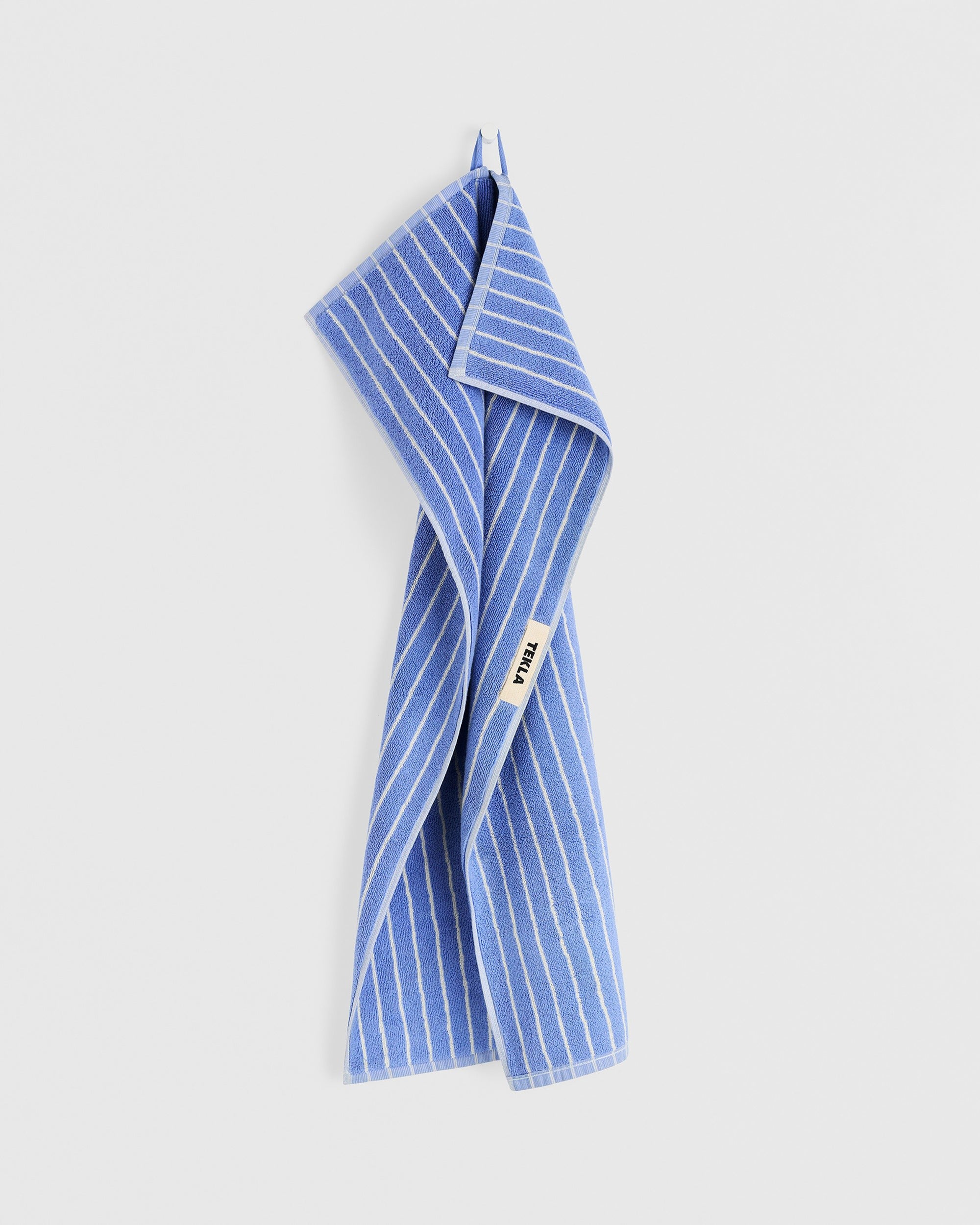 Terry Guest Towel 30X50 - Clear Blue Stripes